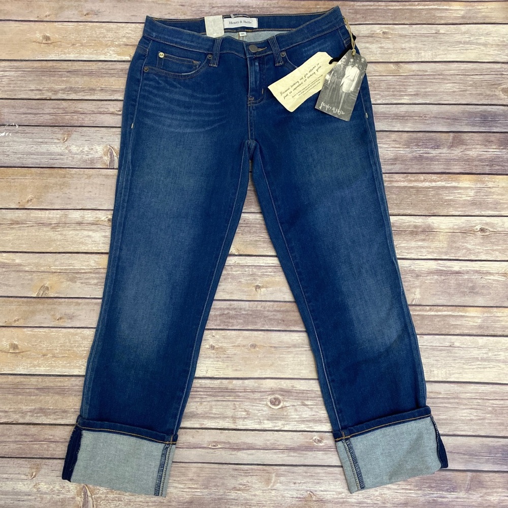 Henry and belle cuffed cropped skinny jean 28
